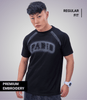 Auraa Paris Halo - Premium Embroidered T-Shirt (Black)