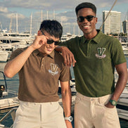 Auraa Vintage Vanguard - Textured Polo (Olive Green)