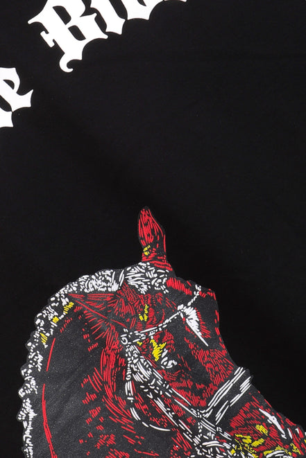 Auraa Noble Stallion - 3D Printed Graphic T-Shirt (Black)