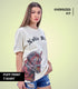Auraa Noble Stallion - 3D Printed Graphic T-Shirt (Off-White)