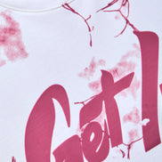 Auraa Get Lucky - High Density Printed Oversized Graphic T-Shirt (White)