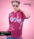 Auraa Get Lucky - High Density Printed Oversized Graphic T-Shirt (Pink)