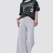 Auraa Replay - Oversized Embroidered T-Shirt (Green)