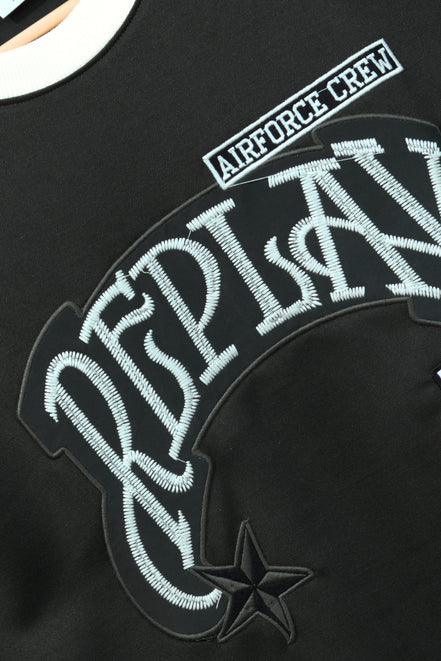 Auraa Replay - Oversized Embroidered T-Shirt (Green)