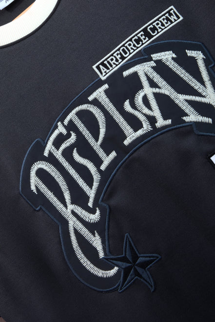 Auraa Replay - Oversized Embroidered T-Shirt (Gray)