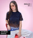 Auraa Stardust - Airbrush Gradient Graphic T-Shirt (Navy Blue)