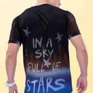 Auraa Stardust - Airbrush Gradient Graphic T-Shirt (Black)