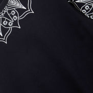 Auraa Simple Things - Velvet Puff Print Regular Fit Graphic T-Shirt (Black)