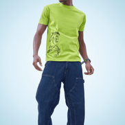 Auraa Untamed Mustang - Embroidered T-Shirt (Green)