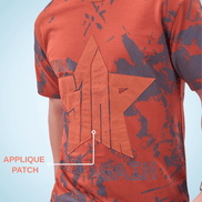 Auraa Apex Star - Oversized Graphic T-Shirt (Orange)