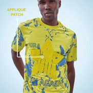 Auraa Apex Star - Oversized Graphic T-Shirt (Yellow)