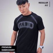 Auraa Paris Halo - Premium Embroidered T-Shirt (Black)