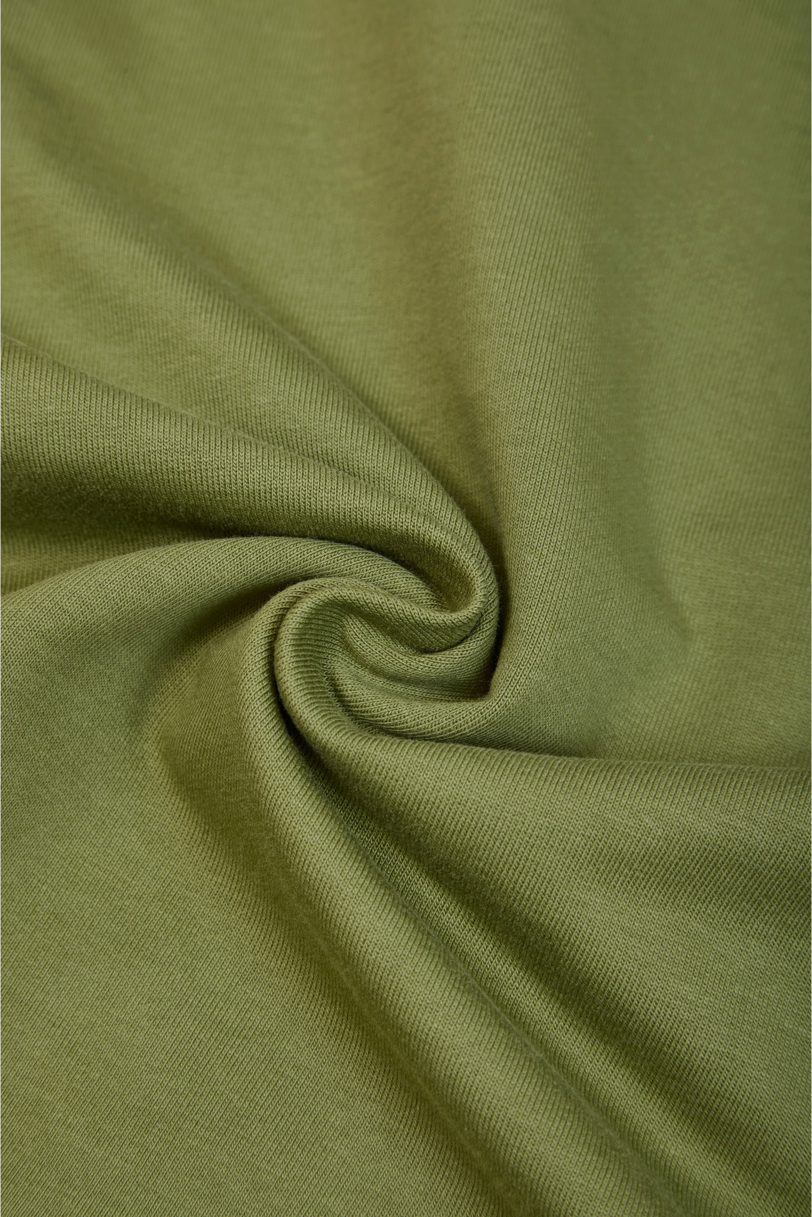 Auraa Limitless - 3D Textured Graphic Round Neck T-Shirt (Green)