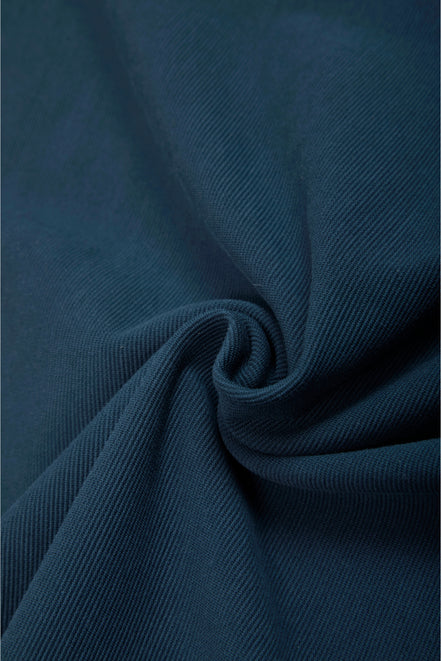 Auraa Signature Raglan - Oversized Zip Polo (Navy)